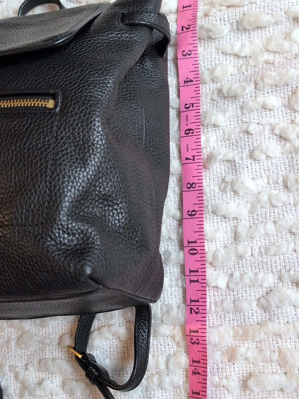 Kate Spade Chester Street Kacy Black Pebbled Leather Backpack Small Adjustable